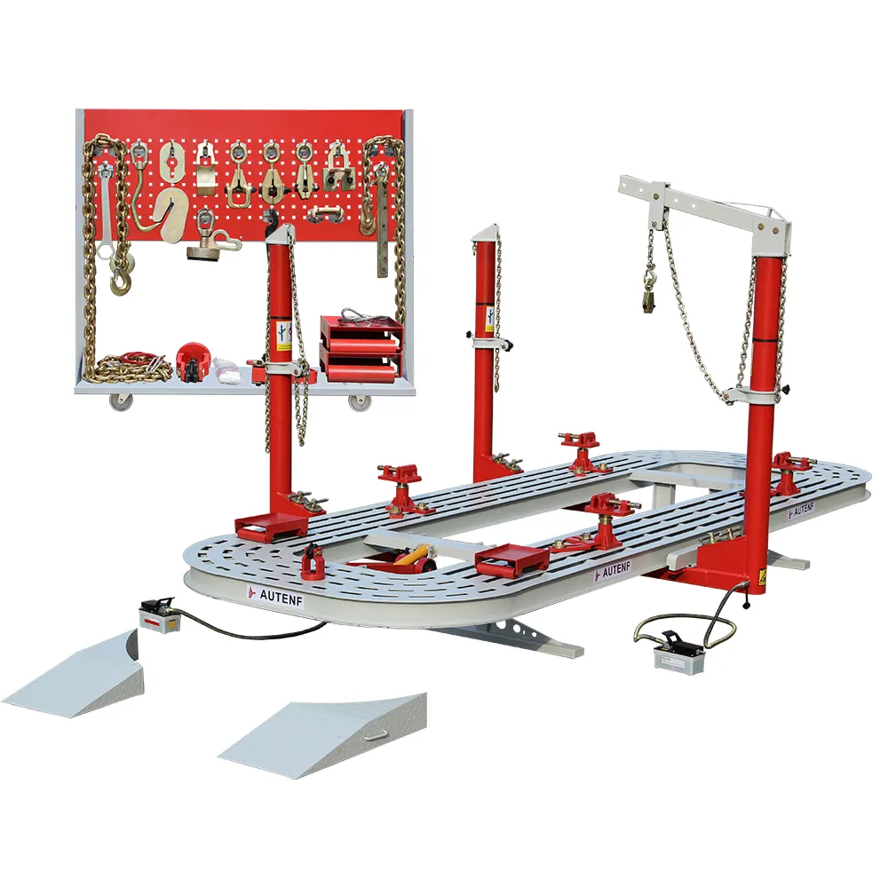 TFAUTENF 17 Fuß Arbeits länge Karosserie Reparatur ausrüstung Chassis Richt rahmen Maschine für Karosserie Werkstatt Verwendung mit ce