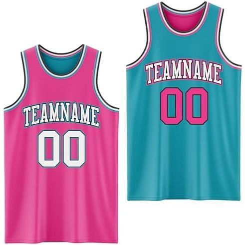 Pink and Teal Green