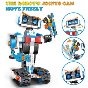 Uzaktan kumandalı Robot kiti yapı taşı setleri çocuklar için programlanabilir Robot DIY yapı kiti kök eğitim Robot