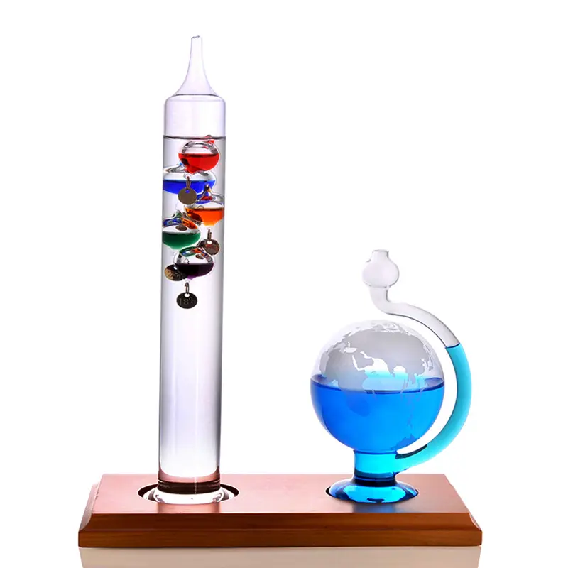Бытовой Настольный стеклянный декор поделки прогноз погоды бутылка Galileo Термометр со стеклянным барометром
