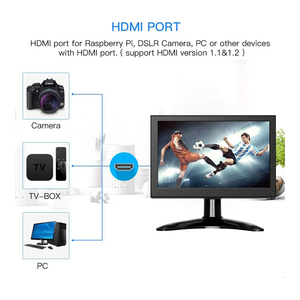 Mini Monitor Hd Pantalla IPS Pantalla Monitor pequeño de 7 pulgadas Monitor secundario para PC/computadora/Raspi/computadora portátil/cámara de seguridad - Product Image 4