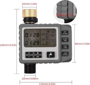 Regolatore di irrigazione automatico del Timer di irrigazione a goccia dell'acqua dell'azienda agricola domestica della casa alimentata a batteria - Product Image 3