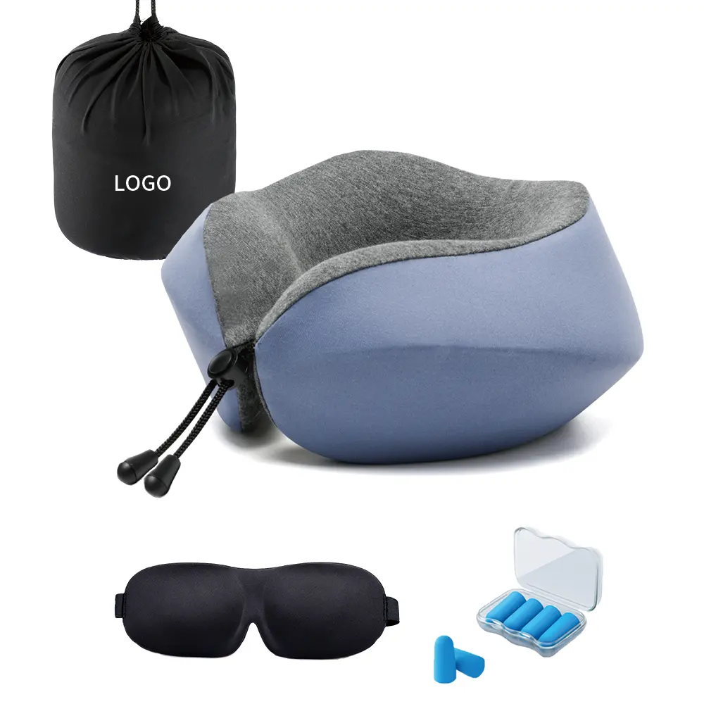 Großhandel Luxus Reise kissen Flugzeug Tragbarer Komfort U-förmiges Auto Memory Foam Travel Neck Kissen