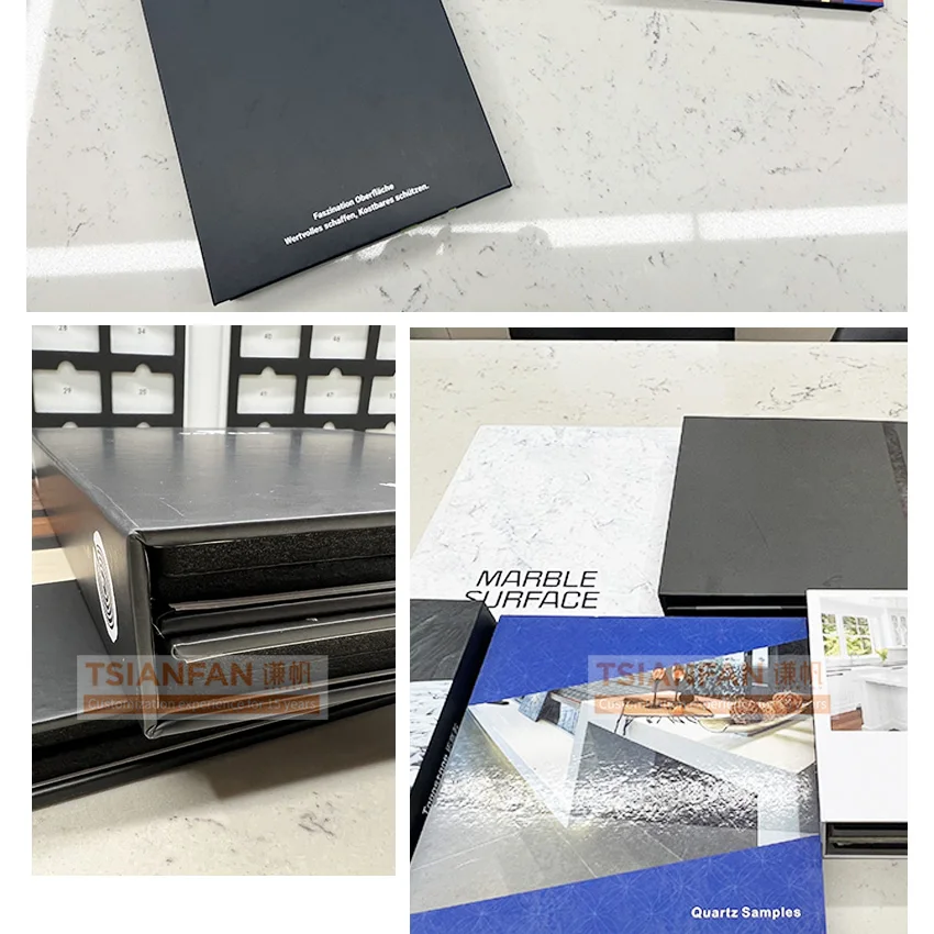New style marble granite holder tile rack showroom for portable thick cardboard quartz display book stone sample catalogue
