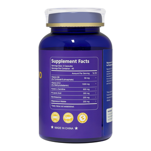 Cápsulas de vitamina B12 Rejuvanerve Pro de alta potencia para un bienestar equilibrado y soporte diario 90 Ct - Product Image 3