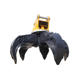 Máy xúc lấy đá vật lộn thủy lực lấy xô kim loại phế liệu móng vuốt vỏ cam vật lộn Bốn móng vuốt chất thải thép sắt lấy - Product Image 3