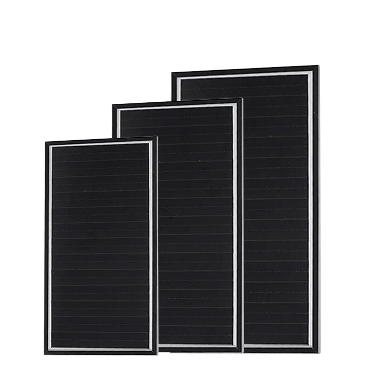 Panel surya portabel kecil, modul PV Shingled panel fotovoltaik surya 5w 10w 15w 20w 25w 30w ukuran kecil