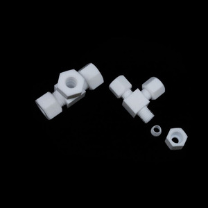 パイプバルブ継手圧縮バルクヘッドユニオンストレートヘッダーコネクタPTFEコネクタ - Product Image 6