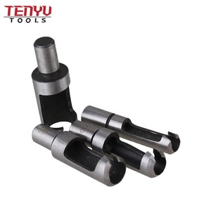 8Pcs Tapered <strong>Taper</strong> 5/8&quot; 1/2&quot; <strong>3</strong>/8&quot; 1/<strong>4</strong>&quot; Drill Bit Cutting Tool Round Tube Type Wood Plug Cutter Set with Straight Shank - Product Image 3