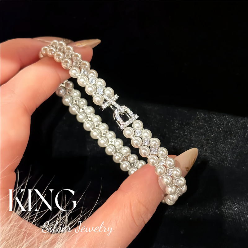 Bracelet en argent, taille S (longueur de la chaîne 16,5 cm)