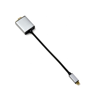 Adaptador USB C Tipo C a VGA Adaptador convertidor macho a VGA hembra Cables de audio VGA para Apple New MacBook - Product Image 5