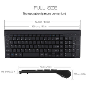 Juego de teclado inalámbrico USB y ratón, 102 teclas, 2,4 GHz, teclado inalámbrico ultrafino y combinación de ratón, teclado de tamaño completo para ordenador - Product Image 5
