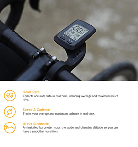 LS G+ <strong>Computer</strong> <strong>Cycling</strong> for Road Bike MTB Waterproof ANT+ <strong>with</strong> <strong>Cadence</strong> Speed HRM Bicycle <strong>Computer</strong> <strong>Wireless</strong> - Product Image 6