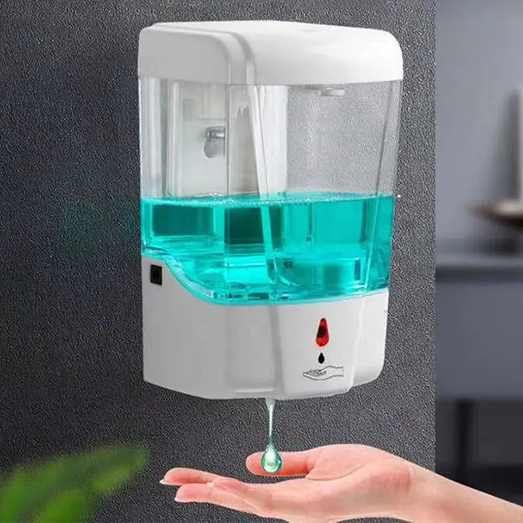 700ml Auto Dispenser di Sapone Liquido appeso A Parete Montato Mani Disinfettante Per Le Mani di Sapone Shampoo Dispenser Sensore di Lavaggio A Mano Container nuovo