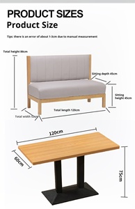 Tùy Chỉnh Trà Cửa Hàng <span class=keywords><strong>Snack</strong></span> & Món Tráng Miệng Cửa Hàng Tối Giản Rắn Gỗ Gian Hàng Khu Vực Chỗ Ngồi Nhà Hàng Bảng Và Ghế Bộ - Product Image 2