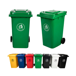 Mobile Dustbin <strong>Container</strong> Waste Bin Green Bule Black Gray Rectangular Plastic Outdoor HDPE <strong>Garbage</strong> Bins - Product Image 2