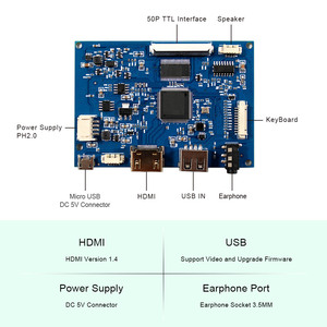 Custom <strong>Lcd</strong> <strong>Display</strong> 50Pin Ttl <strong>Lcd</strong> <strong>Display</strong> Screen 9Inch At090Tn10 800X480 <strong>Lcd</strong> Advertising <strong>Display</strong>, Vga Av Usb Control Board - Product Image 5