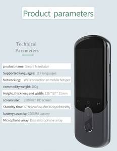 Traducción de grabación de voz inteligente F4 119 idiomas aprendizaje DE FOTOS traducción sin conexión inglés turco polaco hebreo traductor - Product Image 4