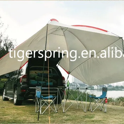 Camping en plein air Grande place Auvent De Voiture Hayon de Voiture D'auvent Tente Arrière Pour Abri Soleil