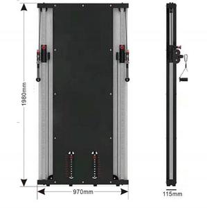<strong>Dual</strong> Cable Multi Functional Trainer Ultra-thin Wall Mounted Training Squat Rack Multifunctional Station Double-pull Wall-mounted - Product Image 2