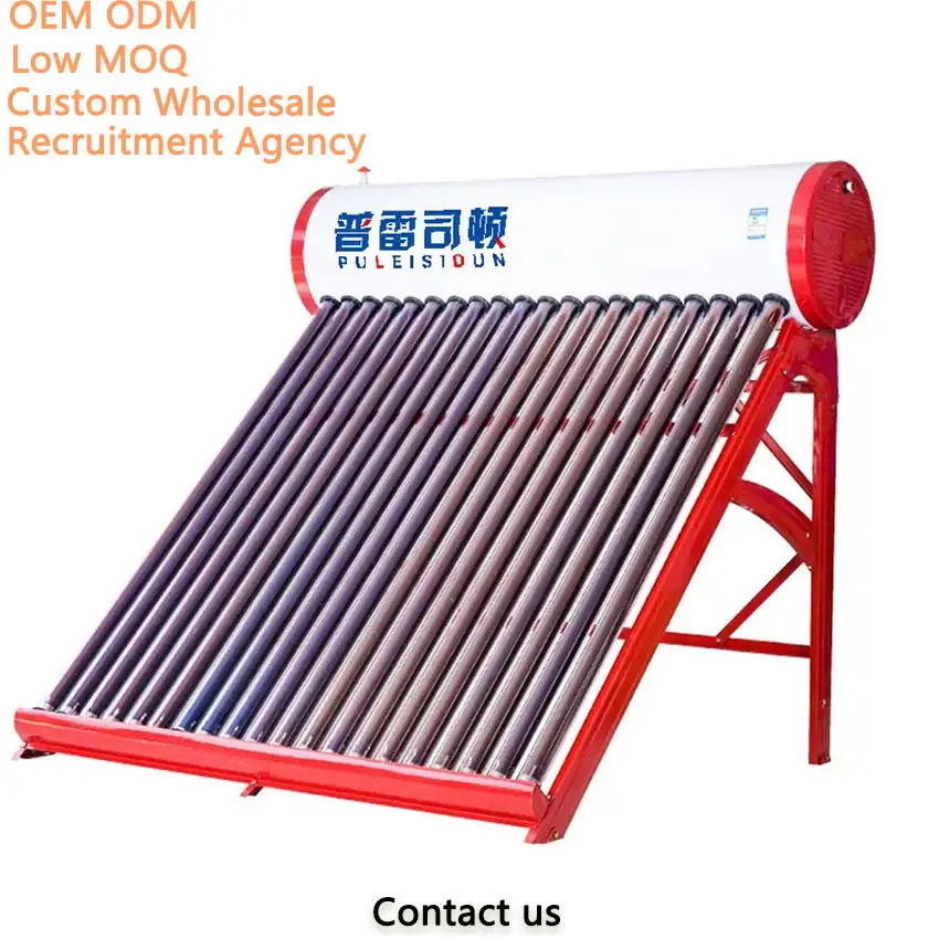 Wholesale Custom ODM OEM Solar Water Heater Low MOQ 100`300 Liters for Residential Home Metal Heater Cheap Price