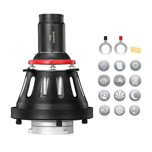 SOONPHO OT1 PRO Optical Snoot Kit with 85mm Lens Art Special Effects Shaped Beam Conical Spot Projection <strong>Light</strong> - Product Image 1