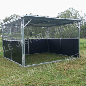 กําหนดเอง 3m 3.5m 4m ราคาโรงงานแบบพกพา HDPE Loafing ม้า Run-in โรงเก็บของ - Product Image 1