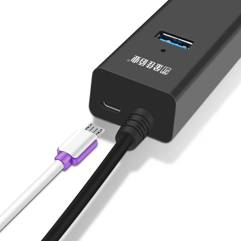 USB3.0 Hub 4-port kecepatan tinggi, HUB 4-in-1 untuk Notebook PC kabel ekstensi konverter 1.2m