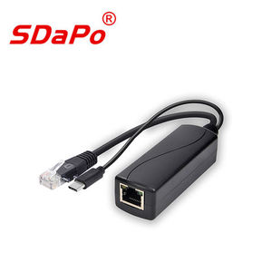 SDAPO PS0504G PoE Splitter ModeA o ModeB ISO 1.5KV Tamaño Power Over Ethernet Splitter Adapter Gigabit PoE Splitter - Product Image 2