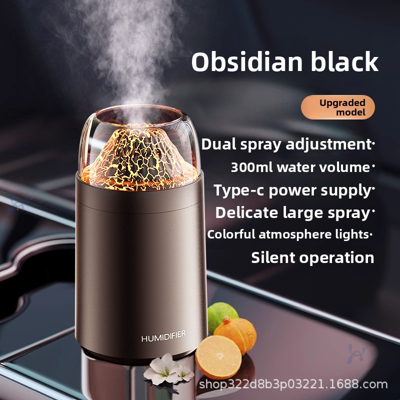 Volcano humidifier-black