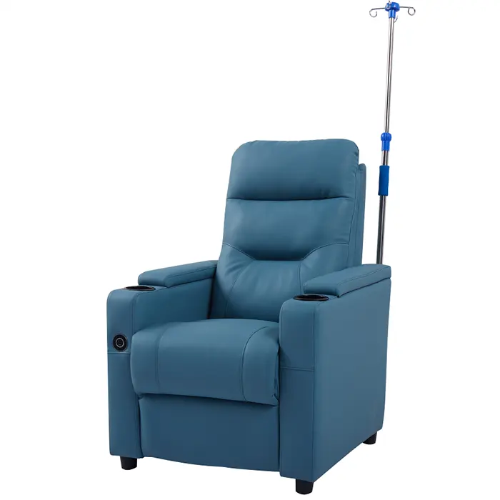 Özelleştirilmiş hastane sandalyeleri Iv kutup hastane hasta transfüzyon infüzyon tıbbi Recliner kanepe sandalye toptan için