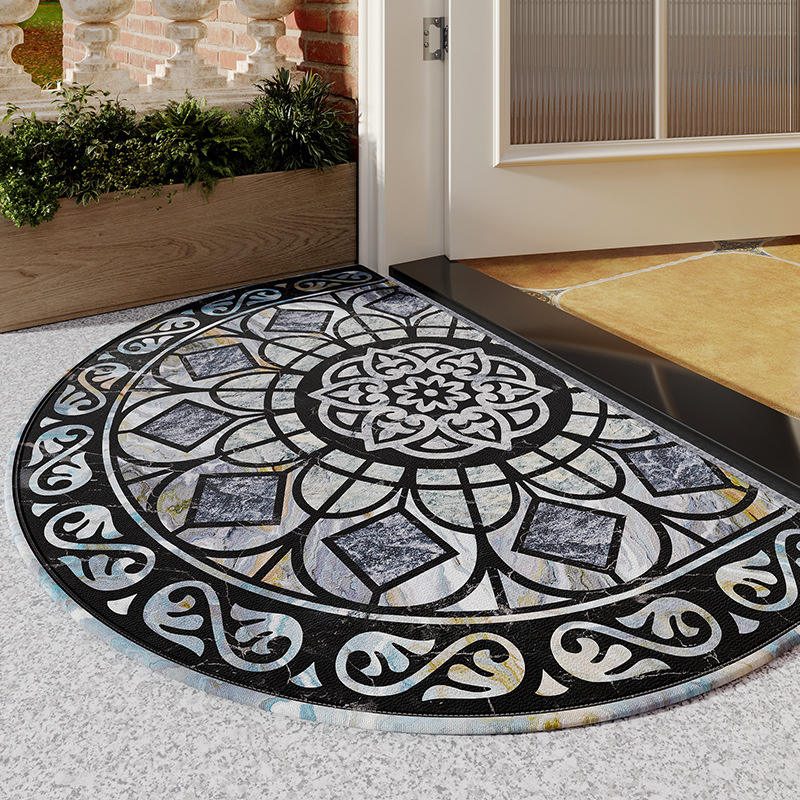 พื้นยางกำมะหยี่ผ้าฝ้ายไม้ไผ่ - Aurora Blue