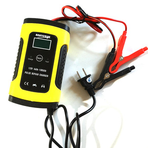 European Plug 12V 6A Car &amp; Motorcycle Battery Charger with Voltage <strong>Detection</strong> &amp; One-Button Repair <strong>Function</strong> 1-Year Warranty - Product Image 2