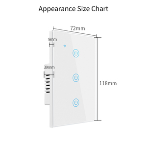 Alexa Tuya compatibile con ZigBee telecomando vetro 10A sistema di automazione domestica interruttore luce tattile intelligente per la casa - Product Image 2