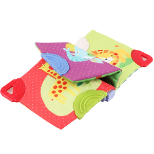 Unisex Early Educational Plush Book <strong>Toy</strong> with Teether Soft Cloth Animal Shape Quiet <strong>Style</strong> for 3-6 Months <strong>Old</strong> Babies-Packaged Sets - Product Image 2