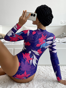 S-XL Wholesale Full Cover Hijab Modest Swimsuit Long Sleeve <strong>Burkini</strong> Plus Size Women Muslim Swimwear - Product Image 5