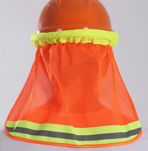 Werkslieferung Hochsichtbarer Sonnenschutz Netz-Sonnenblende mit reflektierenden Streifen Netz-Sonnenblende-Schutz Hartstiefel - Product Image 1