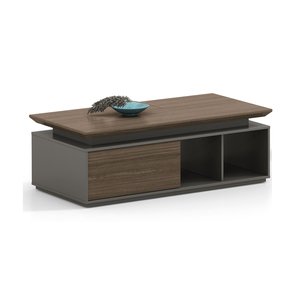 Modern Luxury Foshan Office Wood Panel Rectangle Tea &amp; Coffee <strong>Table</strong> <strong>Set</strong> for Living Room - Product Image 1