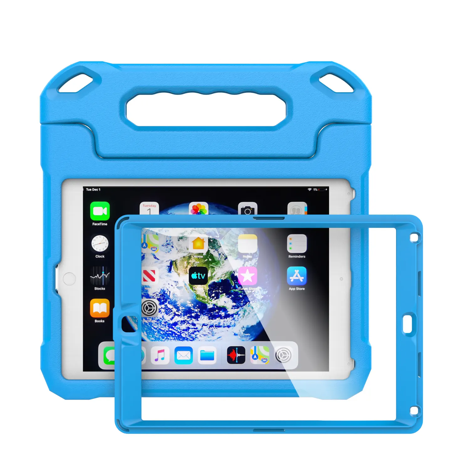 ידית Stand Eva מקרה 9.7 ''Tablet מקרה נייד Eva ילדים מקרה עם מגן מסגרת מסך מגן עבור Ipad אוויר Air2 פרו