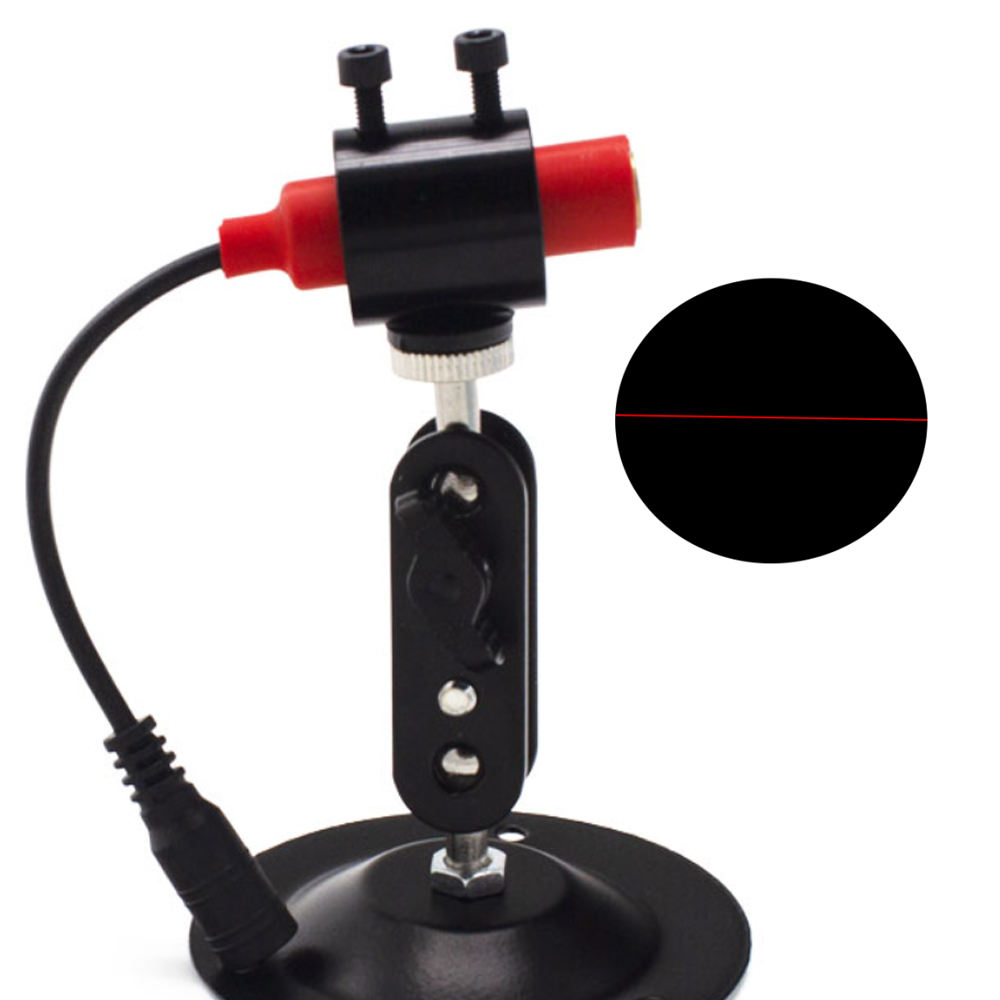 Ligne droite de lumière rouge