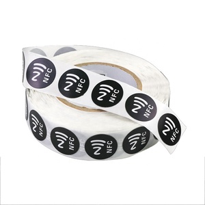 13.56MHz nfc çip N215 nfc etiket/etiket/etiket özel logo nfc sticker protokolü iso14443a etiketi - Product Image 1