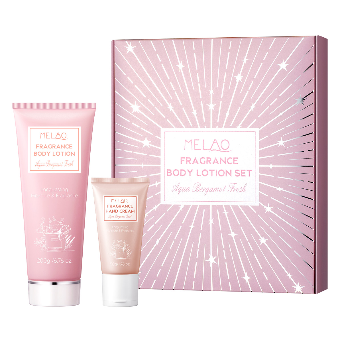 SET DE LOCIÓN CORPORAL PERFUMADA (Aqua Bergamot Fresh)