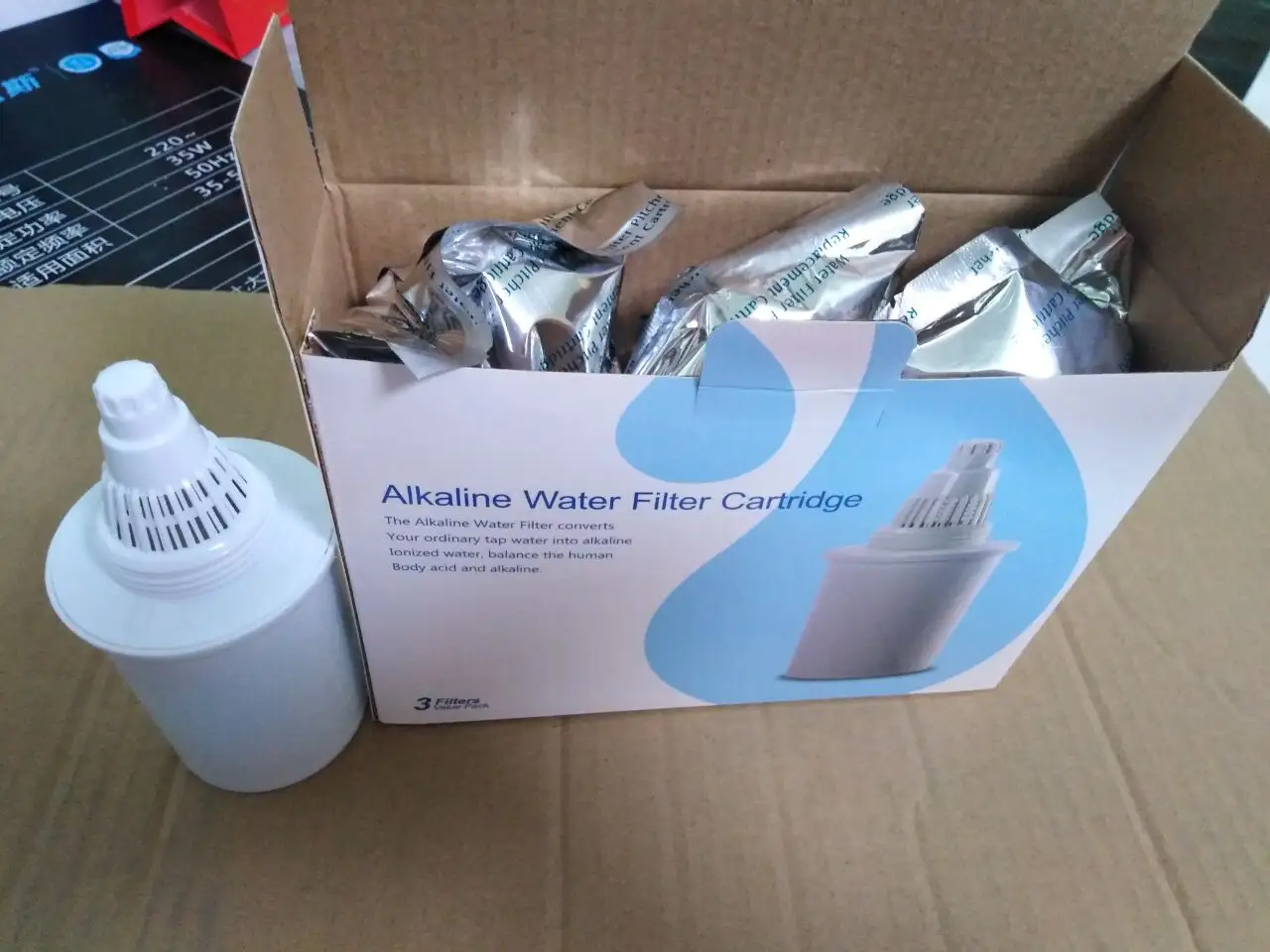 Wellblue 3, 5L Klasik Bebas BPA Plastik Alkaline Ionizer Air Kendi dengan Penggantian Filter Kartrid Cina