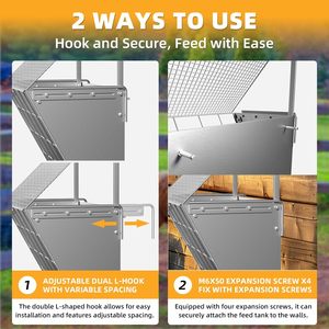 تخصيص احترافي من المصنع الصيني لوحدات إطعام الأغنام ومعدات الخيول للمزارع من الفولاذ المقاوم للصدأ - Product Image 3