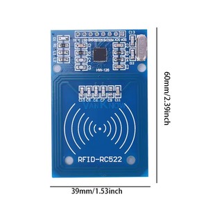 MFRC522 RFID Kit S50 Tarjeta en blanco RF 13,56 MHz Módulo de sensor de tarjeta IC Módulo RF Lector de tarjetas para AD Raspberrys Pi