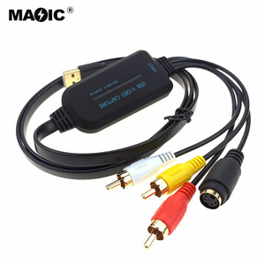 <strong>USB</strong> <strong>Video</strong> Capture Adapter Cable S-<strong>Video</strong> Composite <strong>to</strong> <strong>USB</strong> 2.0 SD <strong>Video</strong> Capture Device Cable <strong>Analog</strong> <strong>to</strong> Digital Converter for Media - Product Image 1