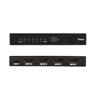 4K for <strong>HDMI</strong> 3/4/<strong>5</strong> Port <strong>Switcher</strong> Box <strong>5</strong> in <strong>1</strong> Out HDMI1.4 Video Splitters &amp; Converters with IR Remote Support for 4K 30HZ RGB HDR10 - Product Image 2