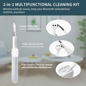 <strong>3</strong> <strong>in</strong> <strong>1</strong> Multifunctional Wireless Earbuds Phone Cleaning Pen Brush Tool Earphone Cleaning Pen for Airpods Cleaning <strong>Kit</strong>