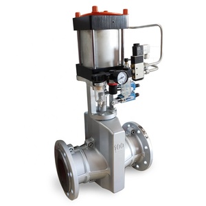 <strong>PN10</strong> DN100 4&quot; Flanged Rubber Sleeved Pneumatic Actuators Stainless Steel Pinch Valve