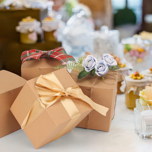 Giấy kraft Hộp quà tặng nhỏ nắp vuông trình bày thư mục cho cốc nến Ngày Valentine lưu trữ thực phẩm Matt cán - Product Image 4